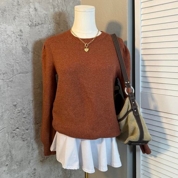 Preppy Amazon Essentials Orange Sweater - Picture 1 of 7